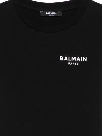 Balmain Logo-print T-shirt In Black