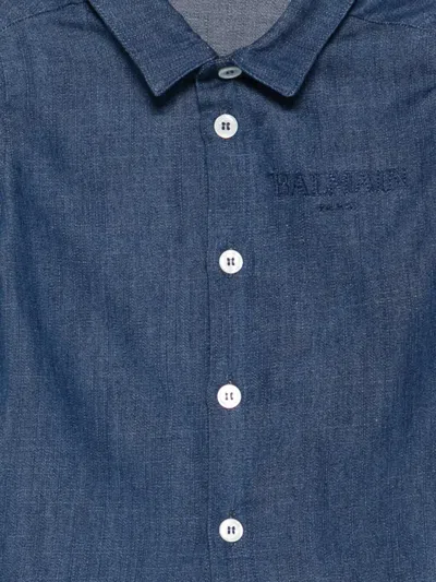 Balmain Buttoned Shirt In Blue