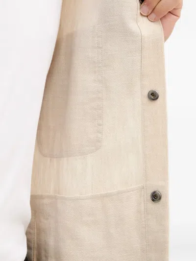 Frescobol Carioca Patch-pocket Drawstring Jacket In Neutral