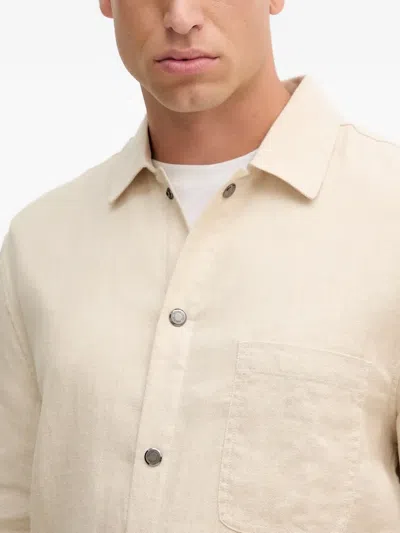 Frescobol Carioca Patch-pocket Drawstring Jacket In Neutral