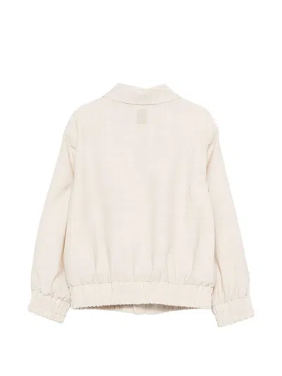 Eleventy Flap Pocket Jacket In White