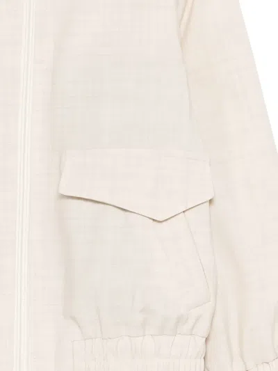 Eleventy Flap Pocket Jacket In White