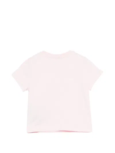 Balmain Button-embellished T-shirt In Pink