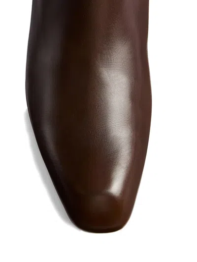 Khaite Colt Pull-tab Boots In Brown