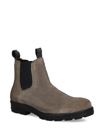 Jeep Suede Pull-tab Boots In Brown