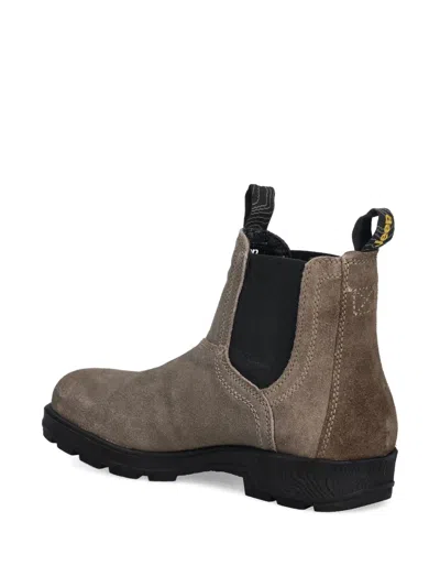 Jeep Suede Pull-tab Boots In Brown