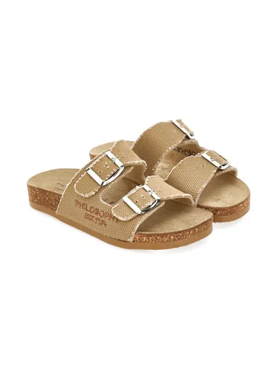 Philosophy Di Lorenzo Serafini Kids' Buckle-strap Sandals In Brown