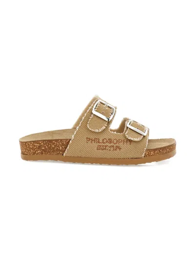 Philosophy Di Lorenzo Serafini Kids' Buckle-strap Sandals In Brown