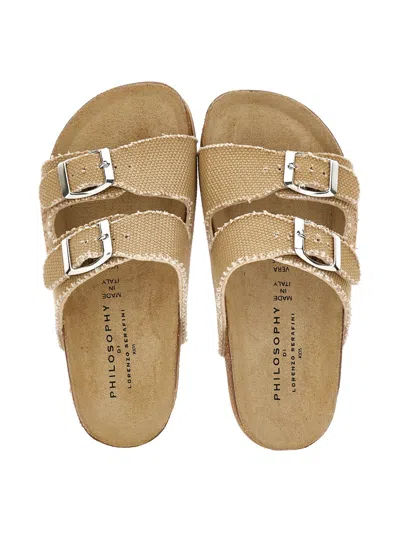 Philosophy Di Lorenzo Serafini Kids' Buckle-strap Sandals In Brown