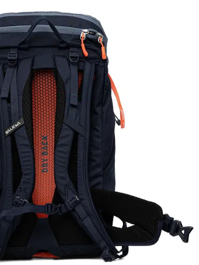 Salewa Logo Appliqué Drawstring Backpack In Blue