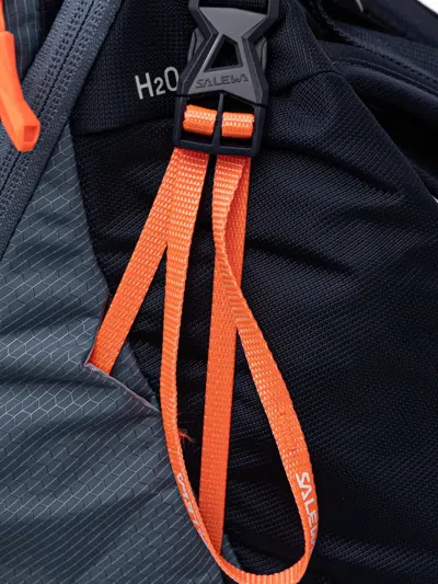 Salewa Logo Appliqué Drawstring Backpack In Blue