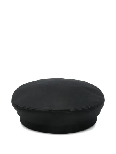Balmain Button Peak Hat In Black