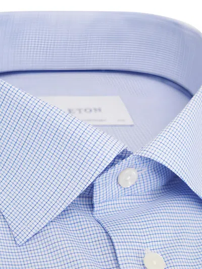 Eton Patterned Shirt In Blue