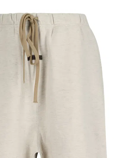 Essentials Drawstring-waist Track Pants In Neutral
