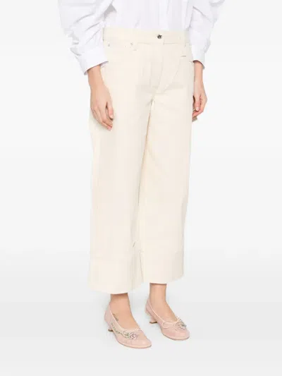 Simone Rocha Belt-loop Jeans In Neutral