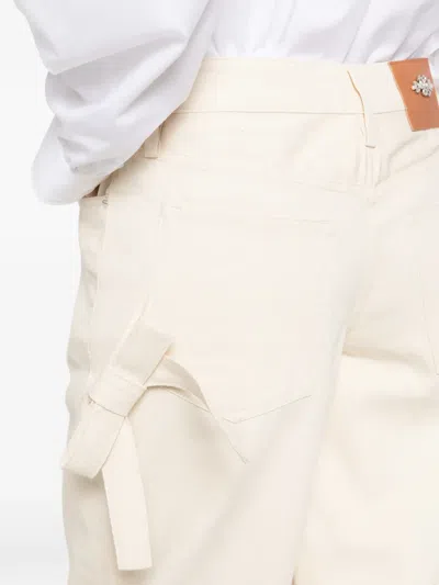 Simone Rocha Belt-loop Jeans In Neutral