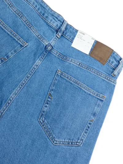 皮质贴花牛仔裤