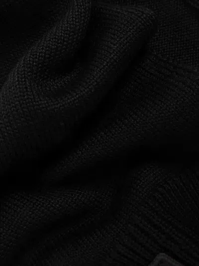 Dsquared2 Logo-patch Beanie Hat Set In Black