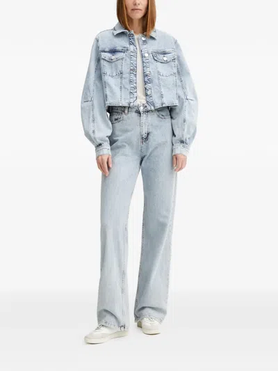 Gestuz Button-up Jacket In Blue