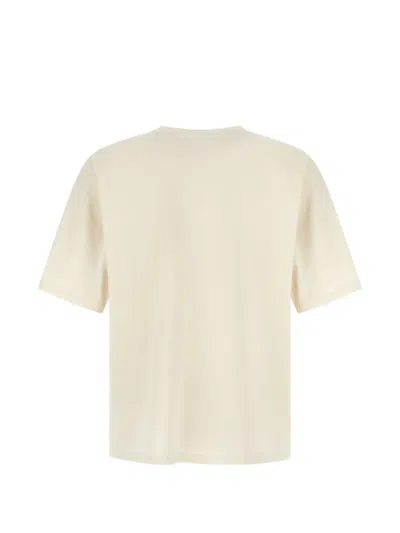 Diesel Graphic Print Round Neck Short Sleeves In White