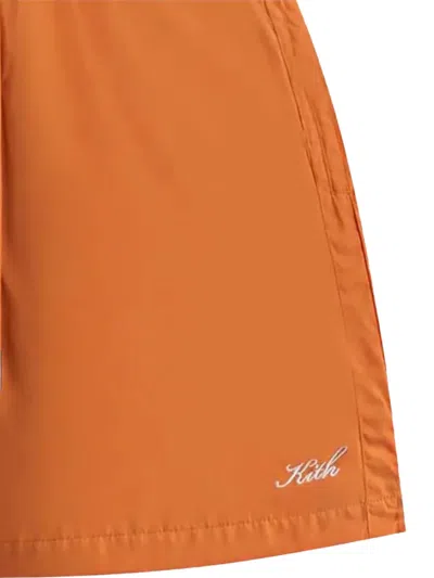 Kith Drawstring Active Shorts In Brown
