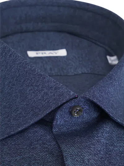 Fray Buttoned Shirt In Blue