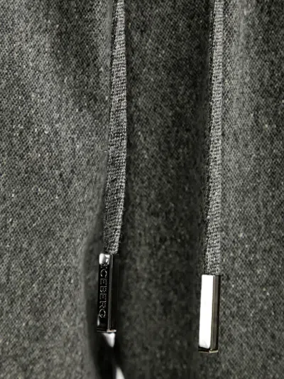 Iceberg Drawstring Button Pocket Trousers In Gray