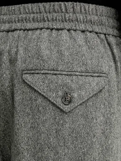 Iceberg Drawstring Button Pocket Trousers In Gray