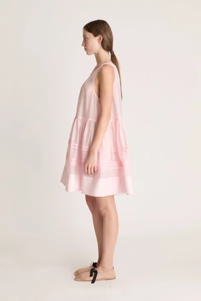 Lee Mathews Ondine Sleeveless Dress In Pink