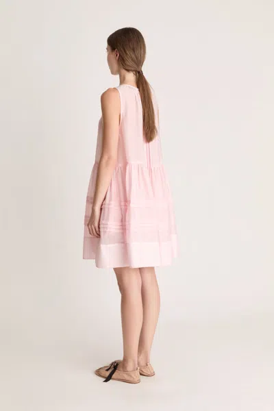 Lee Mathews Ondine Sleeveless Dress In Pink