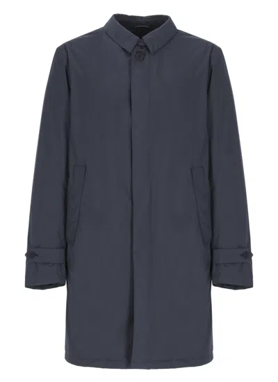 Herno Waterproof Down Jacket In Blue