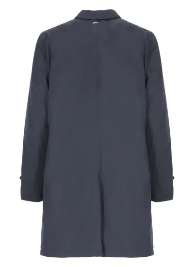 Herno Waterproof Down Jacket In Blue