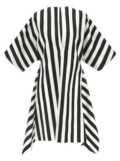 Jacquemus Womens Jacquard Medium Stripes Moisson Striped Cotton And Silk Tunic In Multi