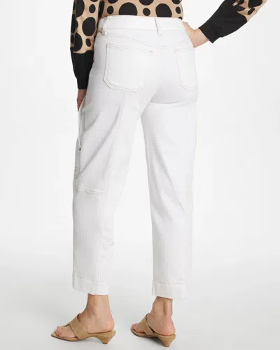 Chico's Utility Wide Pull-on Crop In White In White