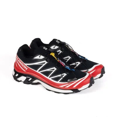 Salomon Xt-6 Blue Sneaker With Logo Applied On The Tongue And Chunky Sole In Fabric Unisex In Multi