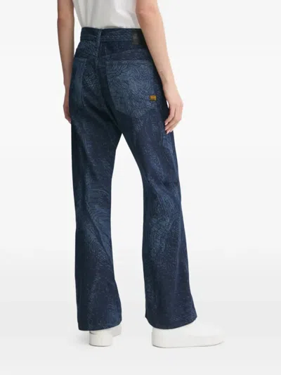 G-star Raw Patterned Jeans In Blue