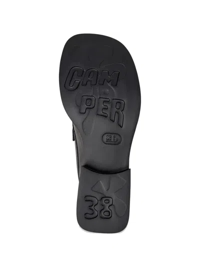 Camper Donna Leather Loafers In Black