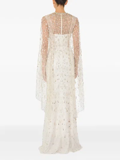 Jenny Packham Hestia Embellished Maxi Dress In Multi