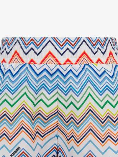 Missoni Boys Zigzag Swim Shorts In Multi