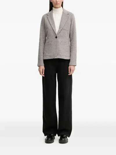 Marc O'polo Patch-pocket Button-fastening Jacket In Gray