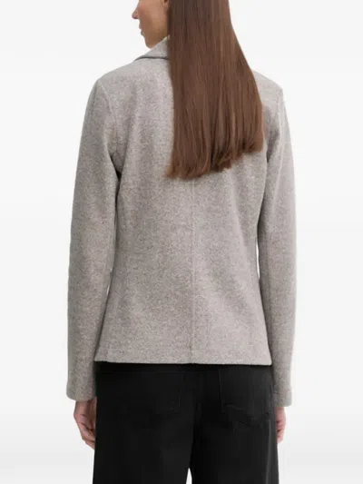 Marc O'polo Patch-pocket Button-fastening Jacket In Gray