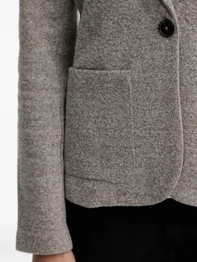 Marc O'polo Patch-pocket Button-fastening Jacket In Gray