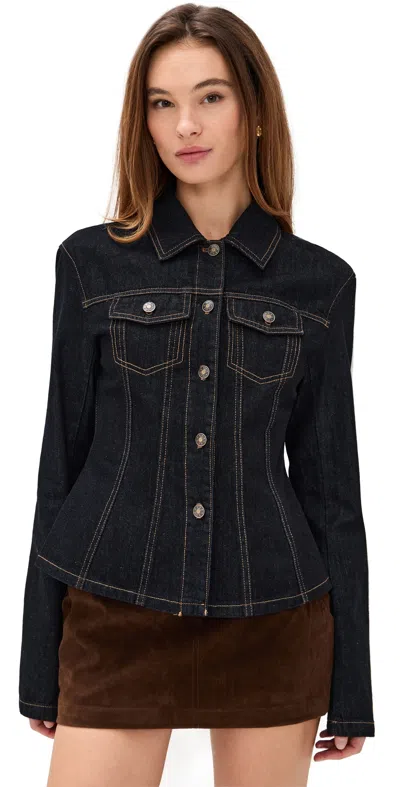 Lioness Rider Denim Jacket In Black
