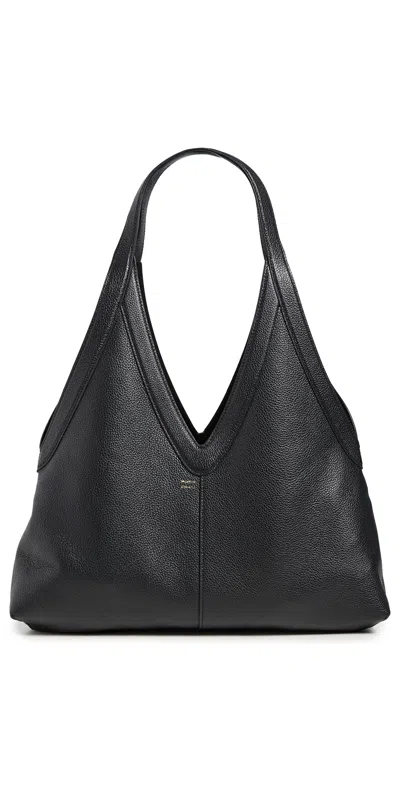 Mansur Gavriel Soft M Leather Tote Bag In Black