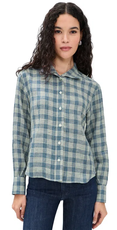 Jeanerica Vera Shirt Blue White Check In Multi