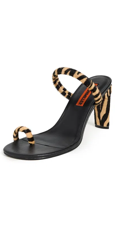 Simonmiller Pipe Heel Brown Zebra In Multi