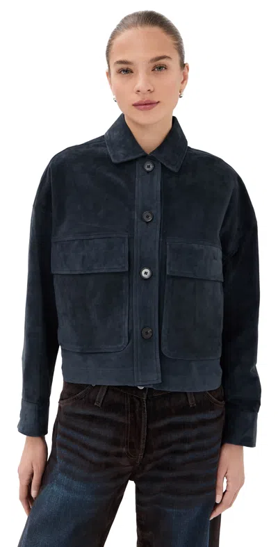 Arma Patch-pocket Button-fastening Jacket In Blue