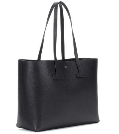 Shop Tom Ford T Tote Leather Shopper