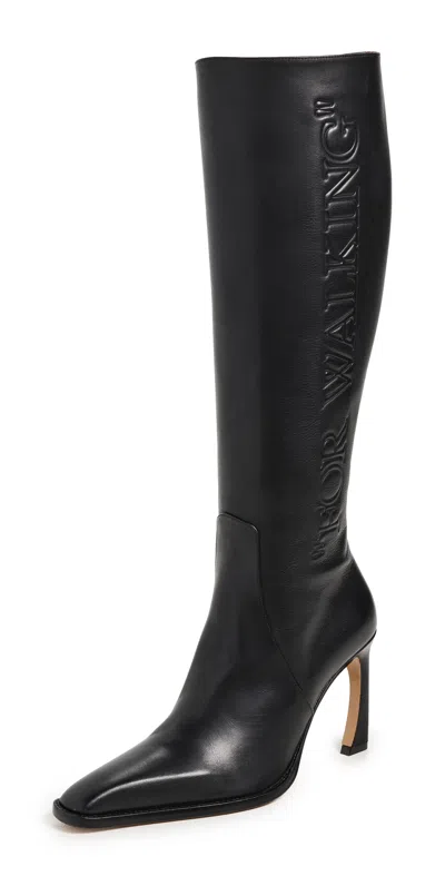 Off-white For Walking Loop Boots In Black