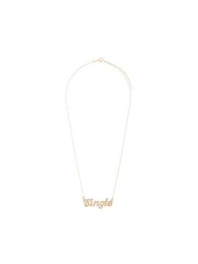 Shop True Rocks 'single' Necklace In Rose Gold